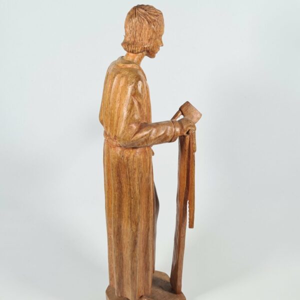 Statuette de Joseph Noël en bois 29.5 cm – Image 2