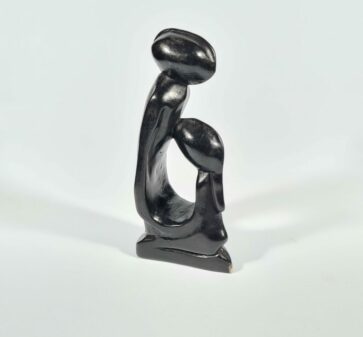 Statuette Mère et bébé en bois
