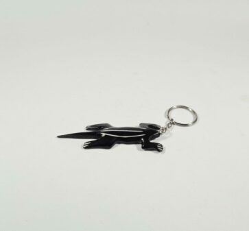 Porte-clé petit lézard en corne de zébu