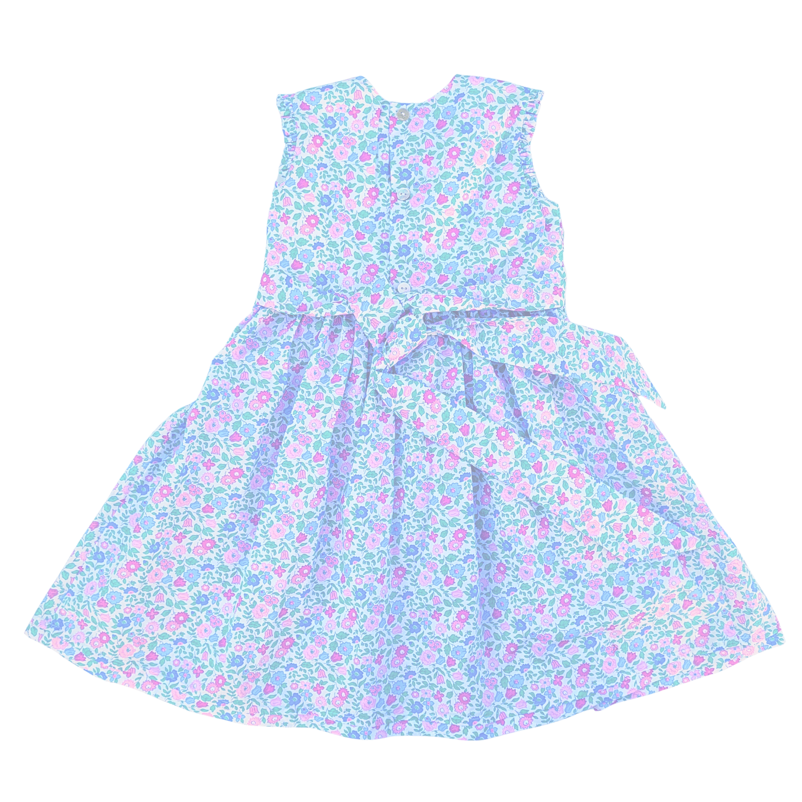 Robe smoke liberty rose et bleu – Image 2