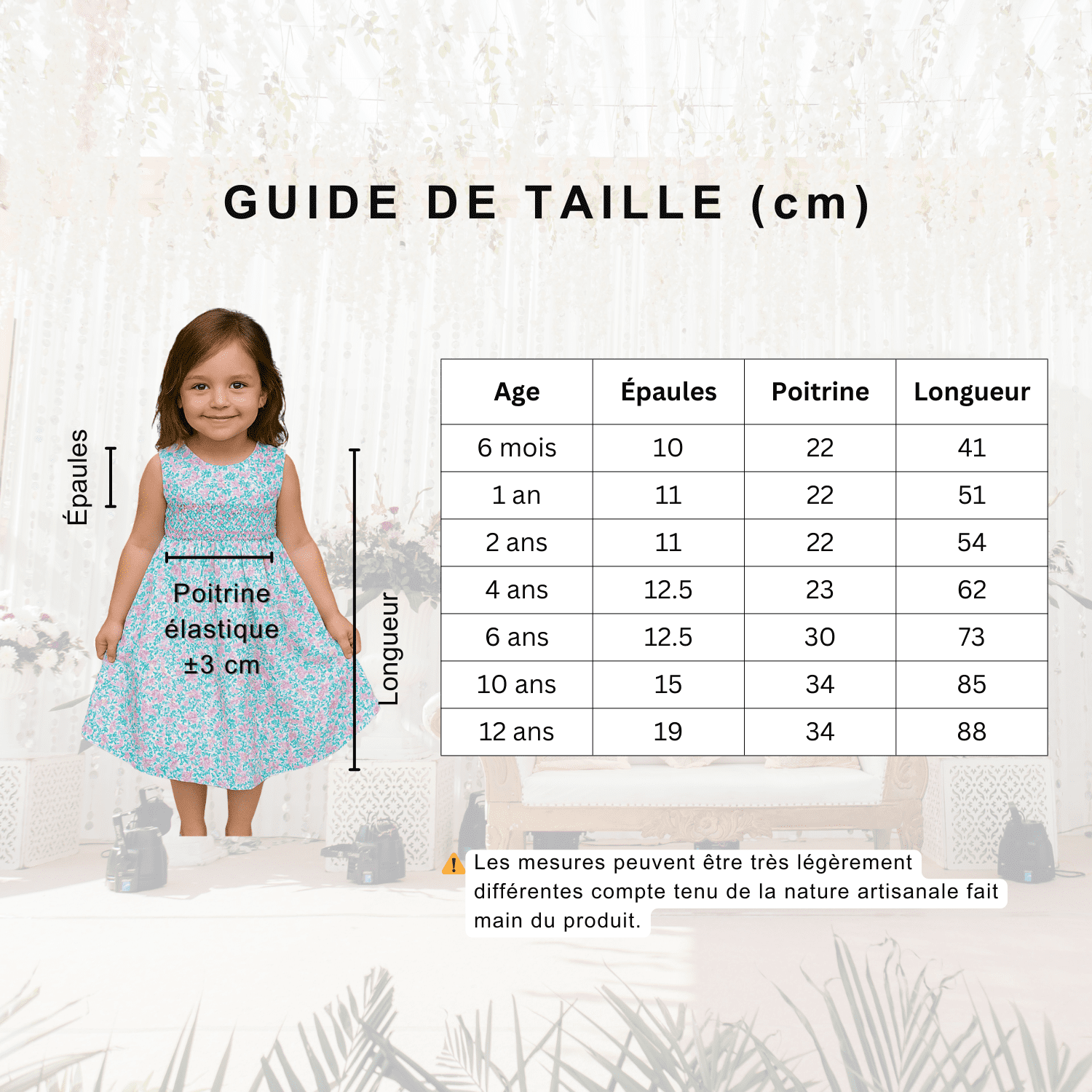 Robe smoke liberty rose et bleu – Image 5