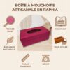 Boîte à Mouchoirs Artisanale en Raphia Naturel Infographic.jpg Boîte à Mouchoirs Artisanale en Raphia Naturel Infographic